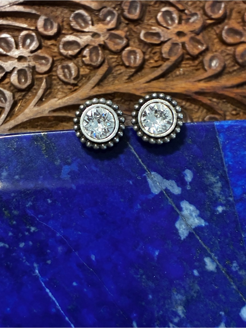 Brighton crystal stud earrings